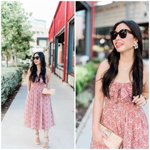 NWT J Crew Liberty Tie Front Strapless Floral Dress